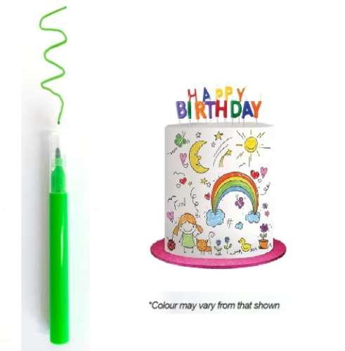 Mini Edible Marker Pen - Green