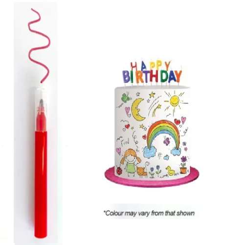 Mini Edible Marker Pen - Red