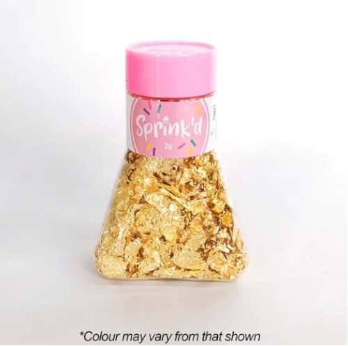 Edible Gold Leaf Flakes [P14578] - $9.95. : , Cakestuff  - your one stop cake and cupcake decorating supplies shop!