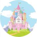 Princess Castle Edible Icing Image